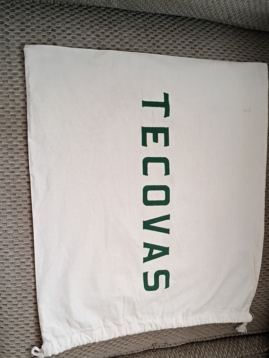 Tecovas Other - Tecovas Cream Canvas Dust Bag with Green Logo